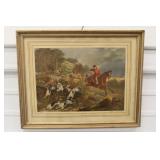 Charles Hunt "Fox Hunting"Framed Print