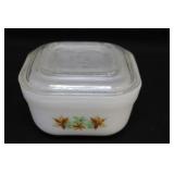 Fire-King Autumn Maple Leaf Refrigerator Dish