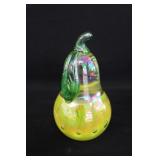 Pear Art Glass Paperweight Signed Joe St. Clair