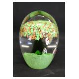 Tree of Life Art Glass Paperweight