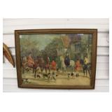 Heywood Hardy "Awaiting the Call" Framed Lithograp