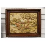 Countryside Scene Framed Tapestry