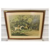 H. Alken "Throwing Off" Hunting Scene Framed Print