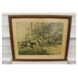 H.Alken "Breaking Cover"Hunting Scene Framed Print