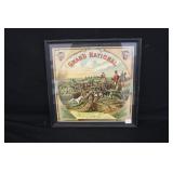 Framed Grand National Tobacco Label