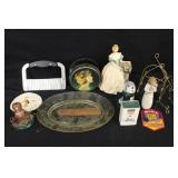 Figurines, Depression Plate, Collector Tin