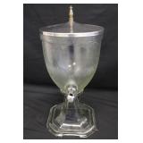 Vintage Lyons Glass Pedestal Drink Syrup