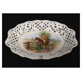 10.5" Germany Bavaria Horse & Hound Laced Plate