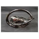 Amethyst Art Glass Candy Dish