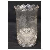 6.26" Etched Glass Spooner