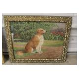 L.T. Conradt Canvas Dog Painting
