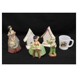 Figurines & Fire-King Waterfowl Cup