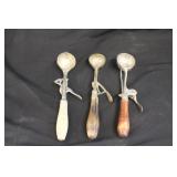 Assorted Vintage Ice Cream Scoops