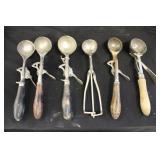Indestructo & Assorted Vintage Ice Cream Scoops