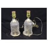 Pressed Glass Dresser Lamps