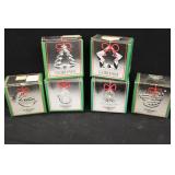 Vintage Gorham Crystal Christmas Ornaments 1980s