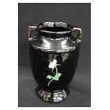 Vintage Tashiro Shoten Moriage Black Vase