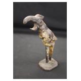 Vintage Cast Iron Figural Parrot Bottle Opener