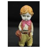 Bisque Western Cowboy Figurine