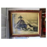 "Spirited Horses" Vintage Framed Print