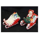 Vintage Lefton Christmas Sleighs