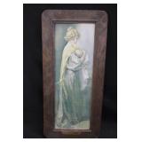 Vintage Framed "Young Mother" Lithograph Print