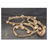 Vintage Leather Strap Sleigh Bells