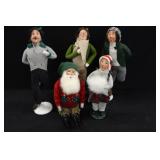 Vintage Byers Choice Carolers & Skaters