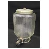 Vintage Textured Glass Soda Fountain Dispenser