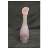 Vintage Rueven Glass Hand-Painted Bud Vase