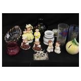 Collectible Glassware, Salt & Peppers, & Figurines