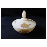 Signed Hand Painted Fenton Candy Dish