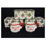 Holt Howard Winking Santa Eggnog Pitcher & Mugs