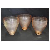 Pink Glass Mission Fruit Juice Dispensers