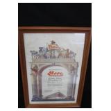 Anheuser-Busch  Bevo Framed Advertisement
