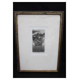 Peter Johnson Pencil Etching