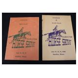 1950 & 1951 Hamilton, IL Horse Show Programs