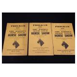 1950 & 1952 Fort Madison Horse Show Programs