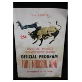 1959 Fort Madison Tri-State Rodeo Program