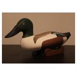 Handcarved Wooden Northern Shoveler