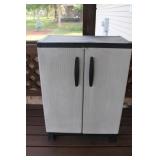 Plastic Storage Cabinet & Contents