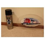 Santa Fe Decorative Plate & Thermos