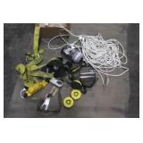 Nylon Rope, Harness, & Ventilation Mask