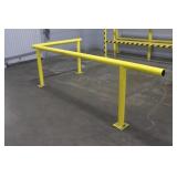 L-Shaped Yellow Safety Guardrail