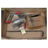 Cement Tools, 16 Double Head Nails, & Crow Bar