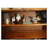 Porcelain & Glass Figurines, Candle Holders, & Mor