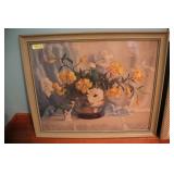 Print of Flowers in Vase