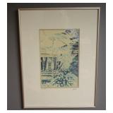 Framed Signed Print by Mitch Gibbs 1998