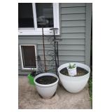 Plant Stand & Flower Pots