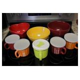 Stoneware Soup Mugs & Stoneware Bowls